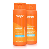 Carpe sweat-absorbing body powder bottle provides lasting freshness for daily wear.