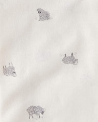 Carter's baby receiving blanket solid white for lightweight warmth