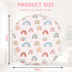 CARUILI reversible lounger cover showing plush Minky solid side for versatile styling.