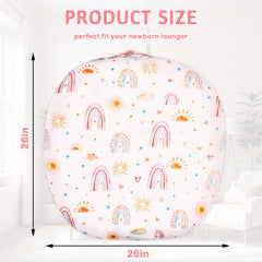 CARUILI newborn lounger cover with sun accent for cheerful styling.