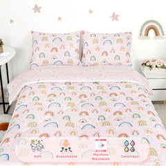 CARUILI Flat sheet from the toddler bedding set shown for easy care