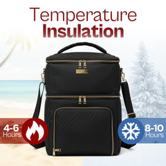 Castal front pocket with embroidery adds a sleek, professional touch.