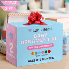 Casting Keepsakes paint set close-up shows easy, mess-controlled decorating for tiny hands
