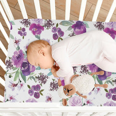 CaTaKu mini crib sheet fits 52x28 inch crib mattress