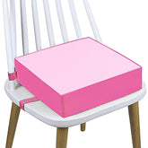 CAVWVTYU booster seat pink front view for comfortable kid-sized dining at home