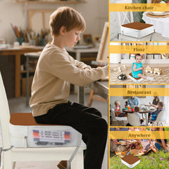 CAVWVTYU booster seat cover resists stains for quick cleanups