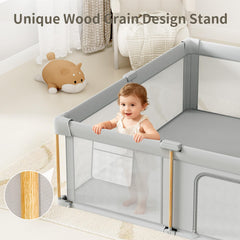 Cbcvvaer foldable playpen setup quickly in minutes for outings.