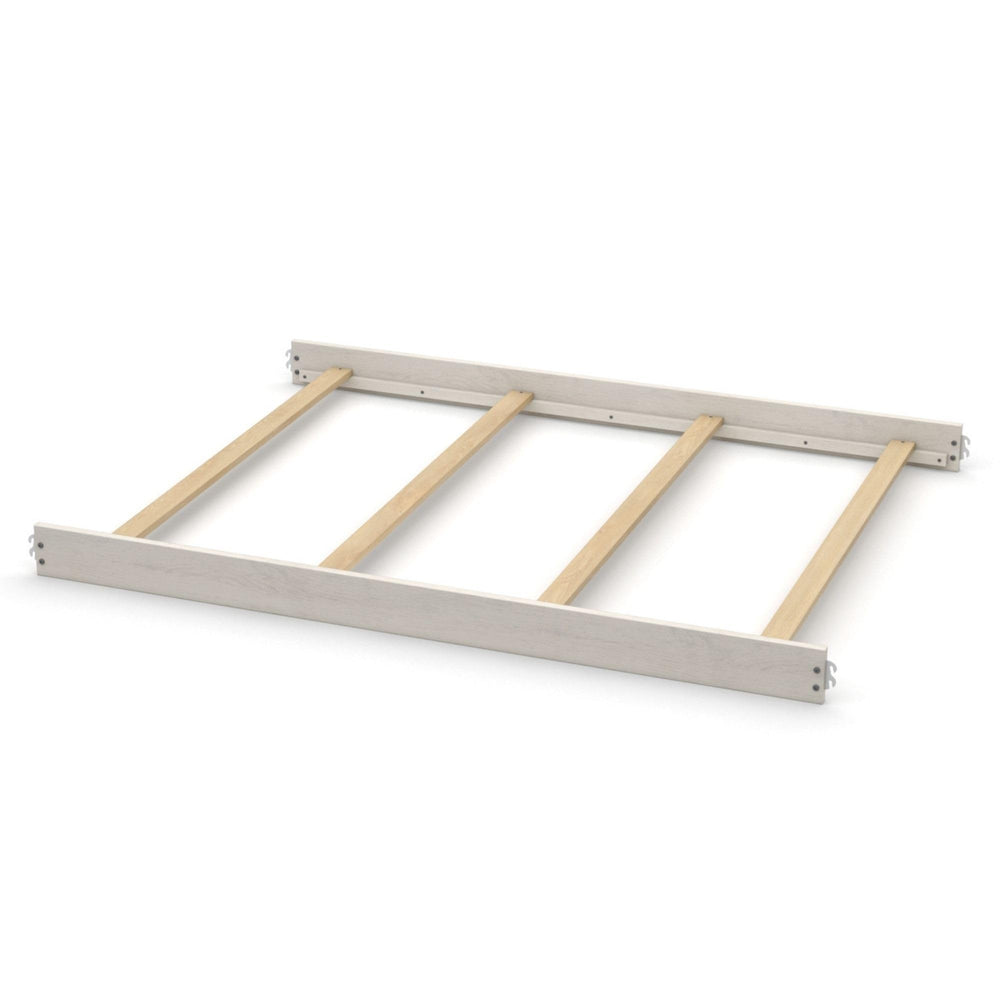 CC KITS full-size bed rails assembly shows sturdy solid wood construction for long-lasting use.
