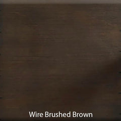 CC KITS guard rail in wire-brushed brown finish adds safety with stylish durability.