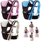 CdyBox carrier in front-carry mode for easy infant hugs and errands