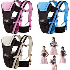 CdyBox carrier in front-carry mode for easy infant hugs and errands