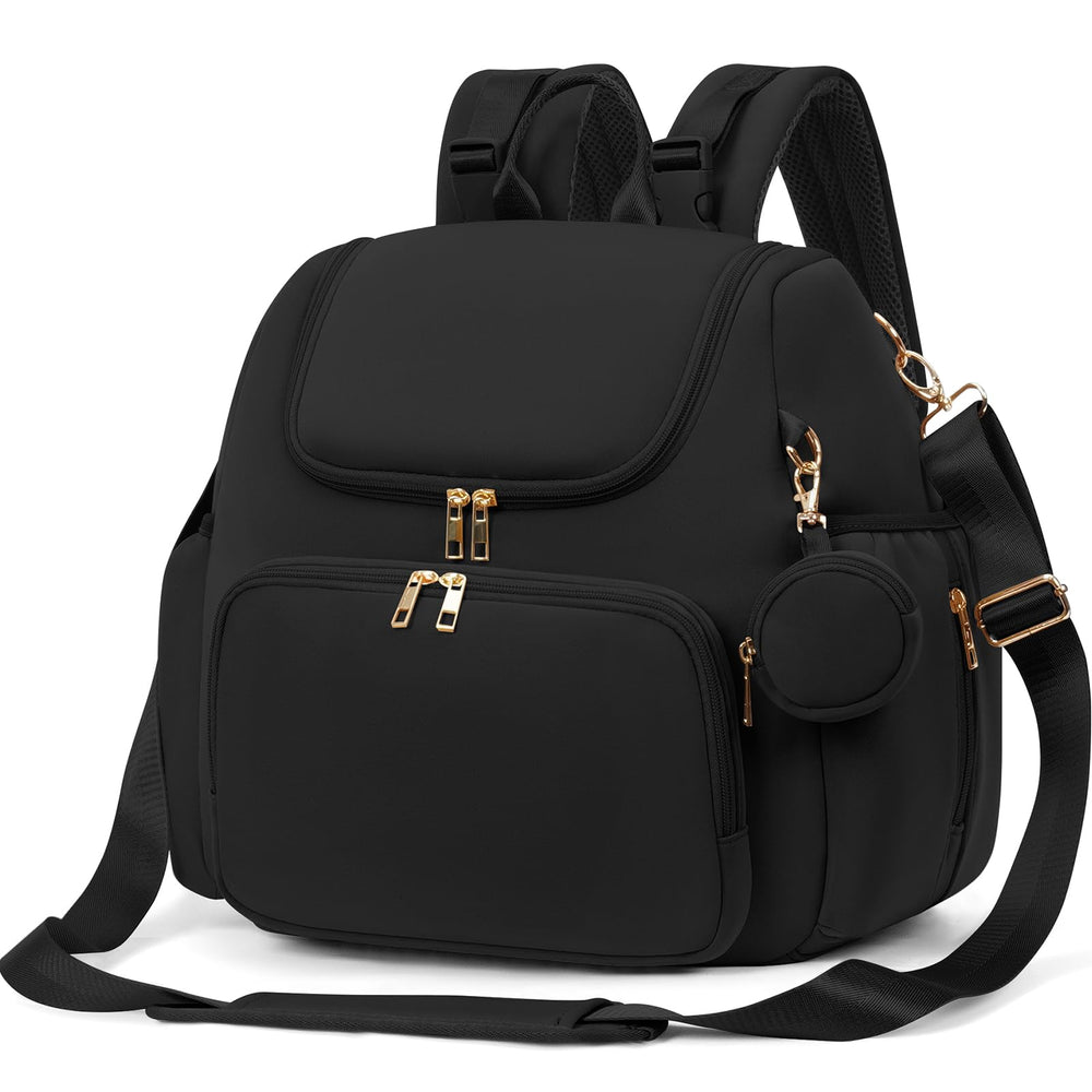 CEI-CEI neoprene diaper bag backpack main compartment for organized storage.