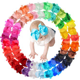 CellElection pink 6-inch bow headband for newborns, keeps hair tidy and cute