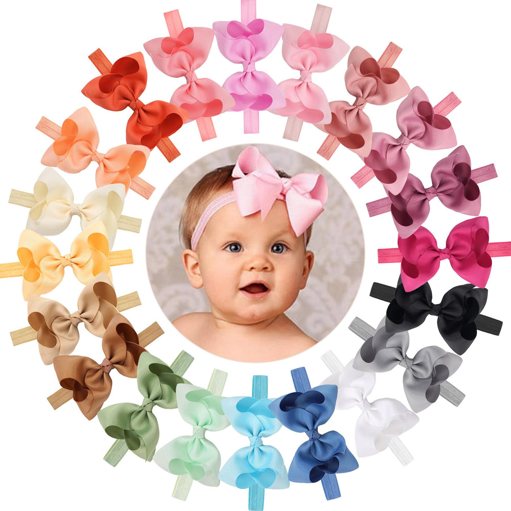 CÉLLOT baby bows on grosgrain ribbon for stylish 4.5-inch accents