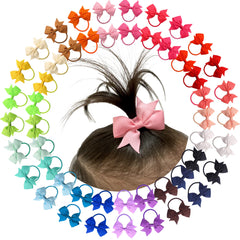 CÉLLOT baby hair ties with bows in packaging, ideal gift-ready presentation.