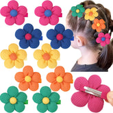 CÉLLOT green flower hair clip with secure all-day grip