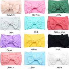 CÉLLOT knot headband with bow in assorted colors for comfy photos