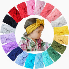 Cellot 20 colors knot headband bows for newborns, adjustable comfort for daily wear.