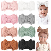 CELLOT 8-pc double bow headbands in vibrant colors for photo-ready everyday wear.