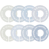 Cephira baby closet dividers show newborn to 24 months with easy readability.