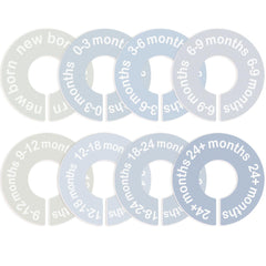 Cephira baby closet dividers show newborn to 24 months with easy readability.