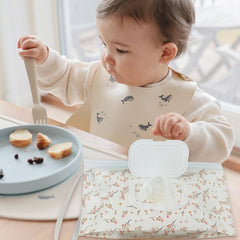 Cephira leak-proof wipes holder keeps moisture secure during travel.