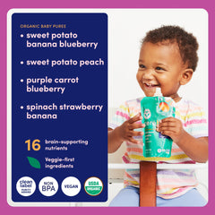 Cerebelly organic baby food pouches on the go for meals