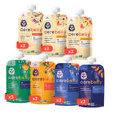 Cerebelly protein-packed pouch – convenient on-the-go nutrition for babies.