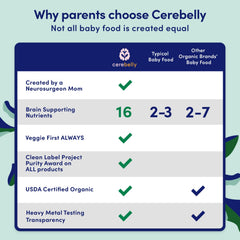 Cerebelly spoon-taste moment with smooth puree for baby enjoyment.