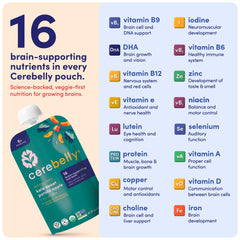 Cerebelly travel friendly packaging designed for shelf stability