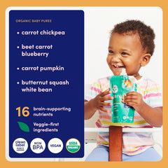 Cerebelly veggie-first puree with butternut squash and carrots.