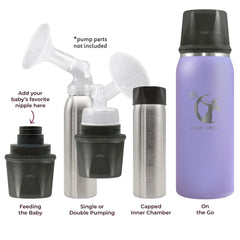 CERES CHILL interior view with reusable storage container for milk portions