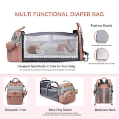 CESAILT diaper bag waterproof fabric protects gear from spills and rain.