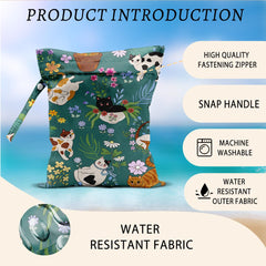 CFGBFDGH Snap-handle design attaches to stroller or tote for convenience