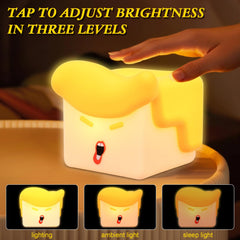 ChainnForces 3-level dimmable night light provides soft, adjustable brightness for bedtime.