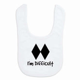 ChalkTalkSPORTS skiing baby bib front view shows soft microfiber comfort.