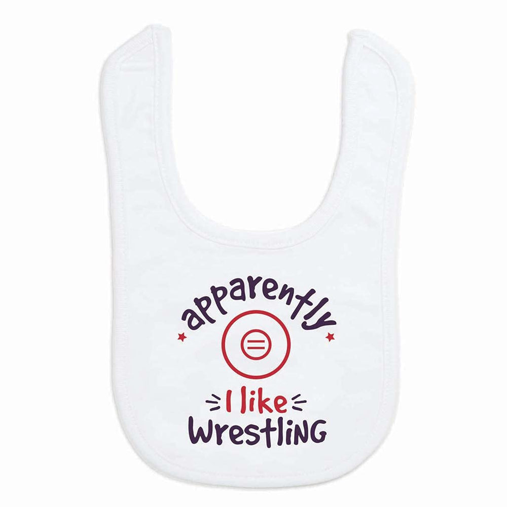 ChalkTalkSPORTS wrestling baby bib showcases soft microfiber fabric for daily comfort.