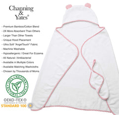 Channing & Yates bamboo viscose washcloth set for soft cleansing