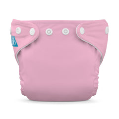 Charlie Banana cloth diaper in baby pink color, gentle for newborn skin and reusable.