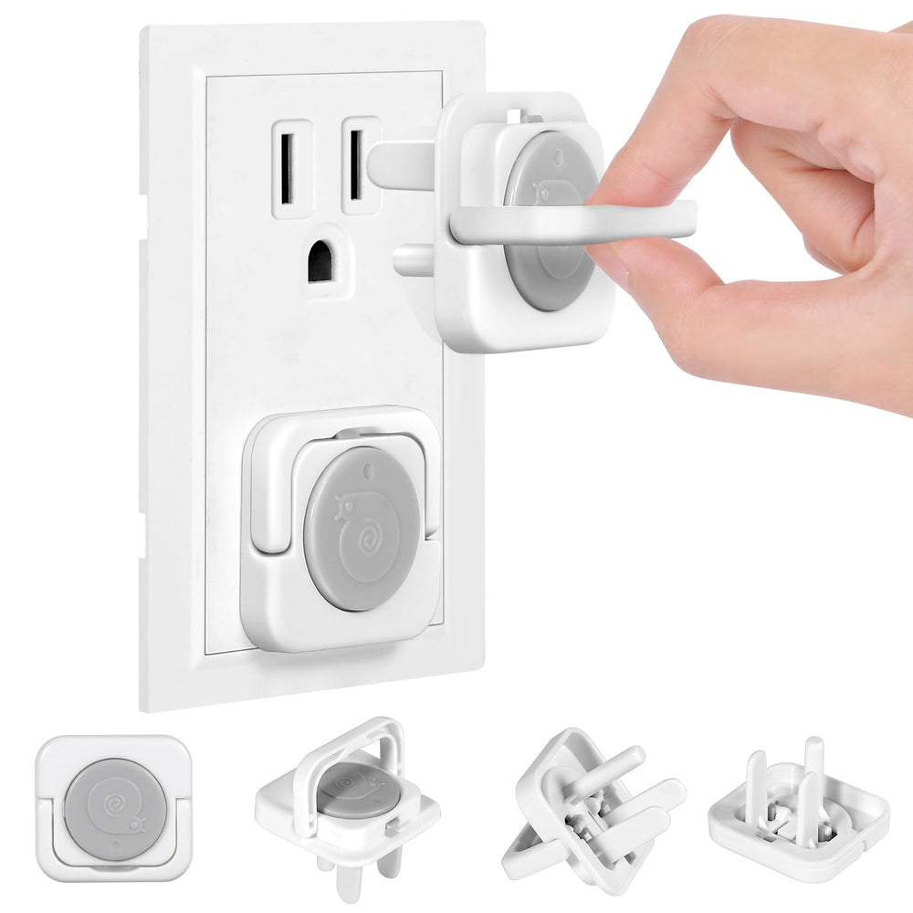 CharmRegion outlet covers gray 40-pack protects 3-prong outlets at home