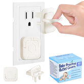 CharmRegion 40-pack outlet covers shown in a tidy bundle, easy to store for safety readiness
