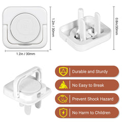 CharmRegion hidden-handle outlet cover demonstrates easy adult removal.