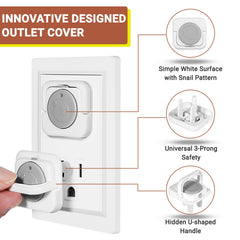 CharmRegion snail-pattern outlet covers blend with walls for stylish safety