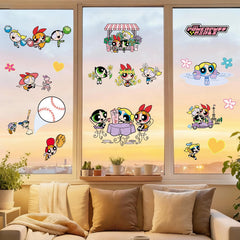 Charon Powerpuff stickers main sheet for versatile DIY home decor.