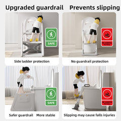 CheerKid toddler step stool provides sturdy reach for sinks with anti-slip steps