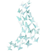 Cheerland 3D teal butterfly wall decor brightens a girl's room