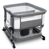 Cheermomo Twin Bassinet assembly demonstrates simple setup for quick use