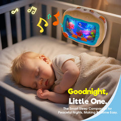 Cheffun Baby Aquarium Toy remote-control-activation enables soothing without leaving bed