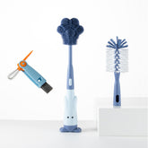Chemimoso Pawprint cup cleaning brush blue ideal for bottles and cups