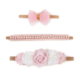Cherrboll baby headbands with floral bows offer cute styling for newborns and toddlers, easy everyday accessory.